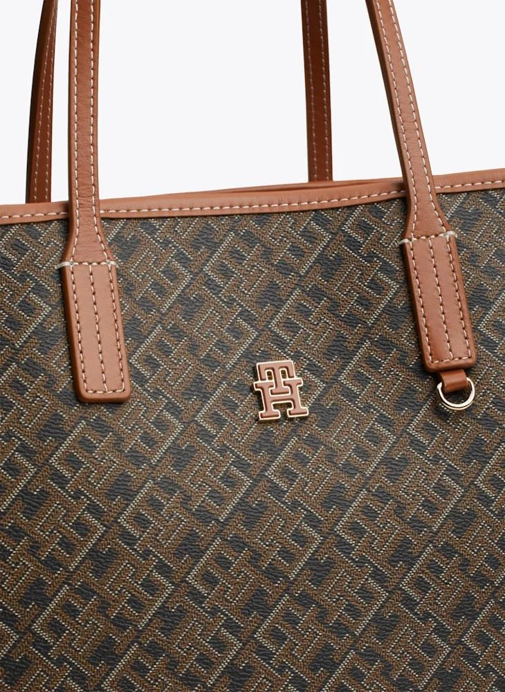 تومي هيلفيغر Monoplay Leather Tote