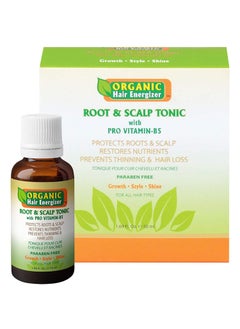 Organic Hair Energizer Root  Scalp Pro VitaminB5 Hair Growth Tonic 169 oz  DHTBlockers SulfateFree  ParabenFree Prevent Hair Loss Thinning  Receding Hair Line  Good For Men  Women