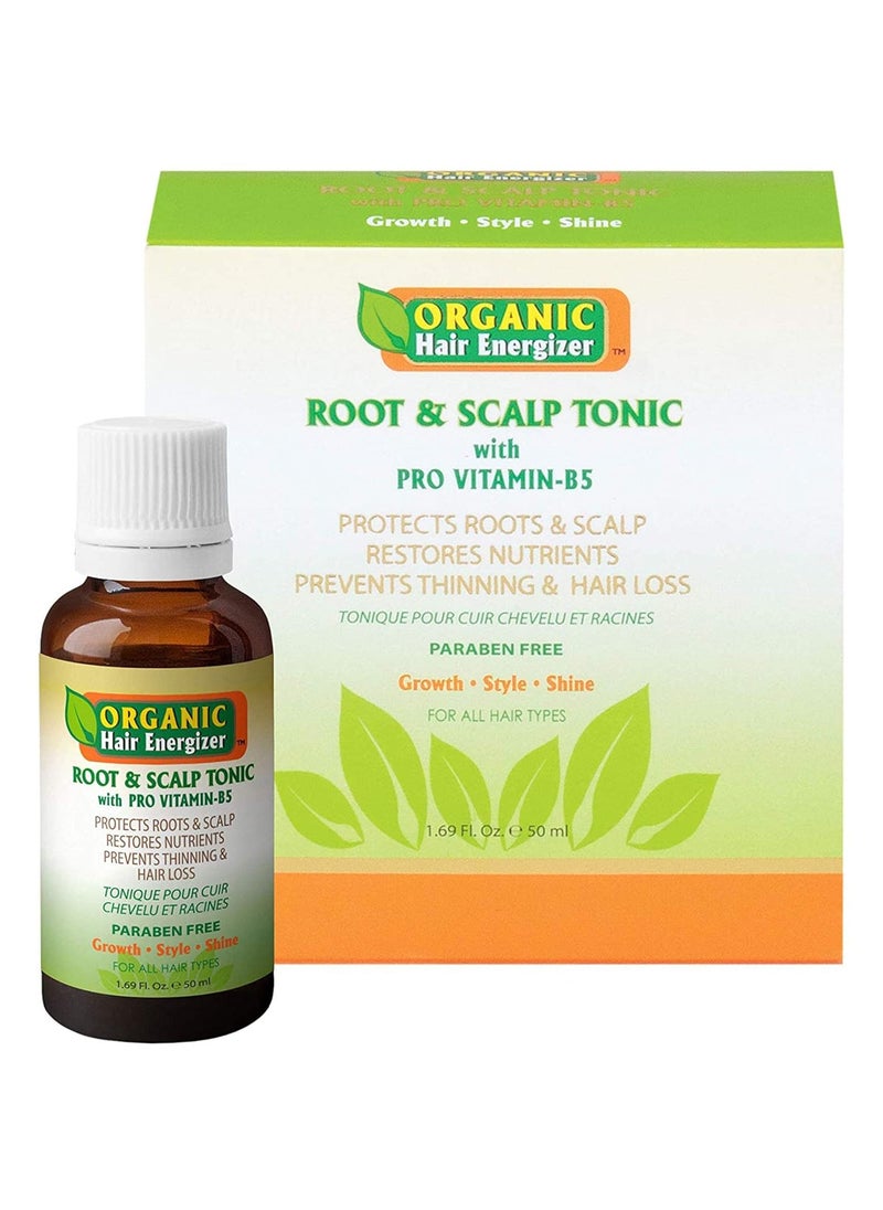 Organic Hair Energizer - Organic Hair Energizer Root  Scalp Pro VitaminB5 Hair Growth Tonic 169 oz  DHTBlockers SulfateFree  ParabenFree Prevent Hair Loss Thinning  Receding Hair Line  Good For Men  Women - Image 1