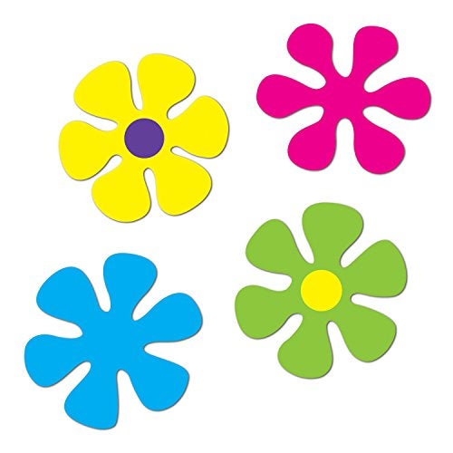 Beistle Retro Flower Cutouts