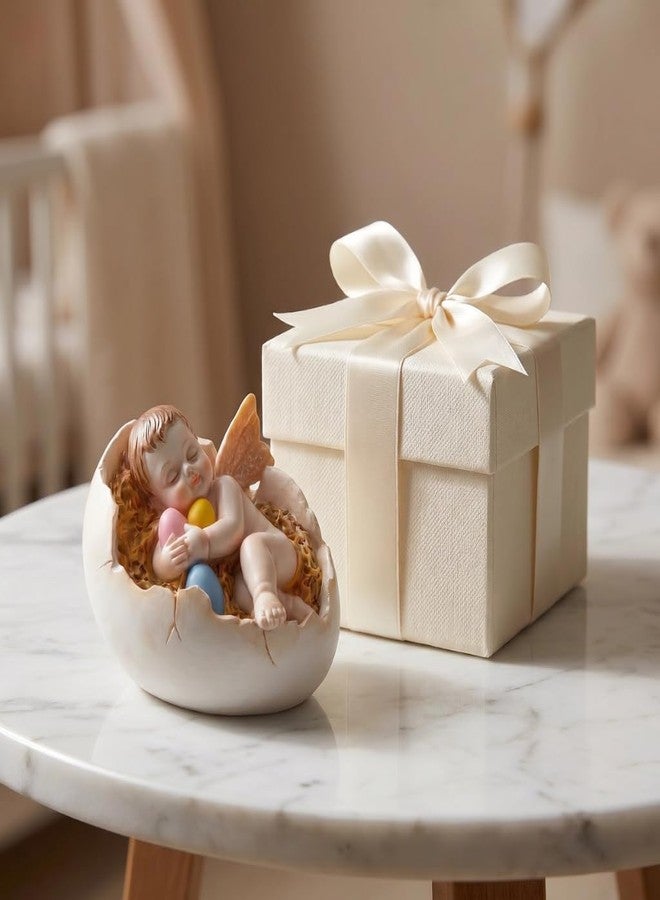 Comfy Hour 4.5" Sleeping Cherub in Egg Figurine, Decorative Angel Statue, Sweet Peace Collection, Hand-Painted Artisan Ornament for Home Office Shelves, Polyresin Tabletop Accent, 1 Unit - Image 5