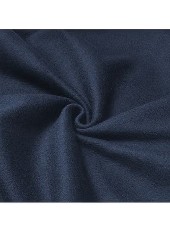 Raymond بطانية منزلية فاخرة ناعمة ودافئة وأنيقة لراحة قصوى سادة سنجل 240 جرام - (220 × 130 سم) زرقاء - Image 3