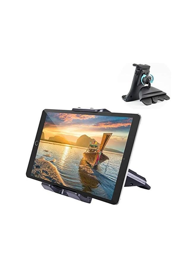 erorex 2 in 1 CD Slot Tablet Car Mount, Universal CD Player Car Phone Mount, Compatible with Galaxy/Pro/iPhone Xs Max/XS/XR/GPS (4"-10.5" Tablets & Cellphones)  - Image 1