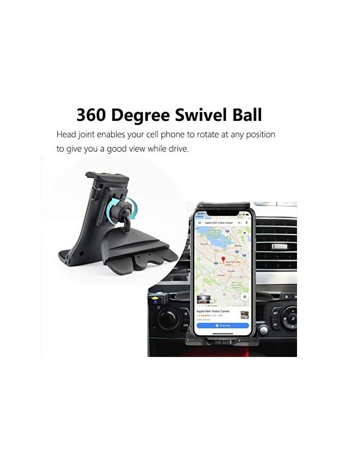 erorex 2 in 1 CD Slot Tablet Car Mount, Universal CD Player Car Phone Mount, Compatible with Galaxy/Pro/iPhone Xs Max/XS/XR/GPS (4"-10.5" Tablets & Cellphones)  - Image 4