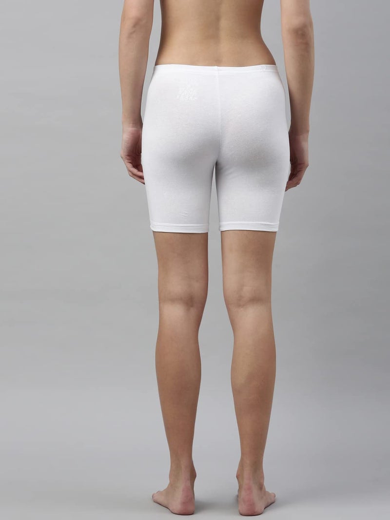 Enamor Women's Shorts (White, S) - Image 2