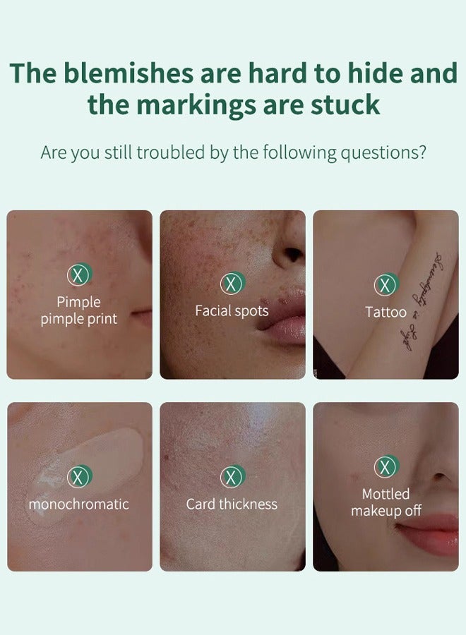 OCHEAL Aritistic Tri-Color Concealer, Tri Color Concealer for Dark Spots Acne Marks Dark Circles Dullness Cover Dark Blemishes Toning and Shadin Hydrating Moist and Moisturizing 3 in 1 Color Concealer - Image 5