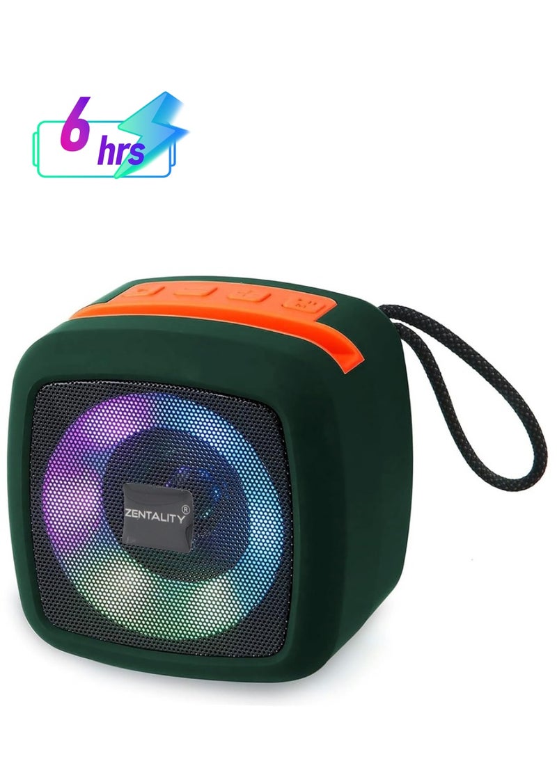 RGB Bluetooth Speaker with 6 Hours Playtime, 2000mAh Battery and 10 Meter Distance, Zenatality SP005