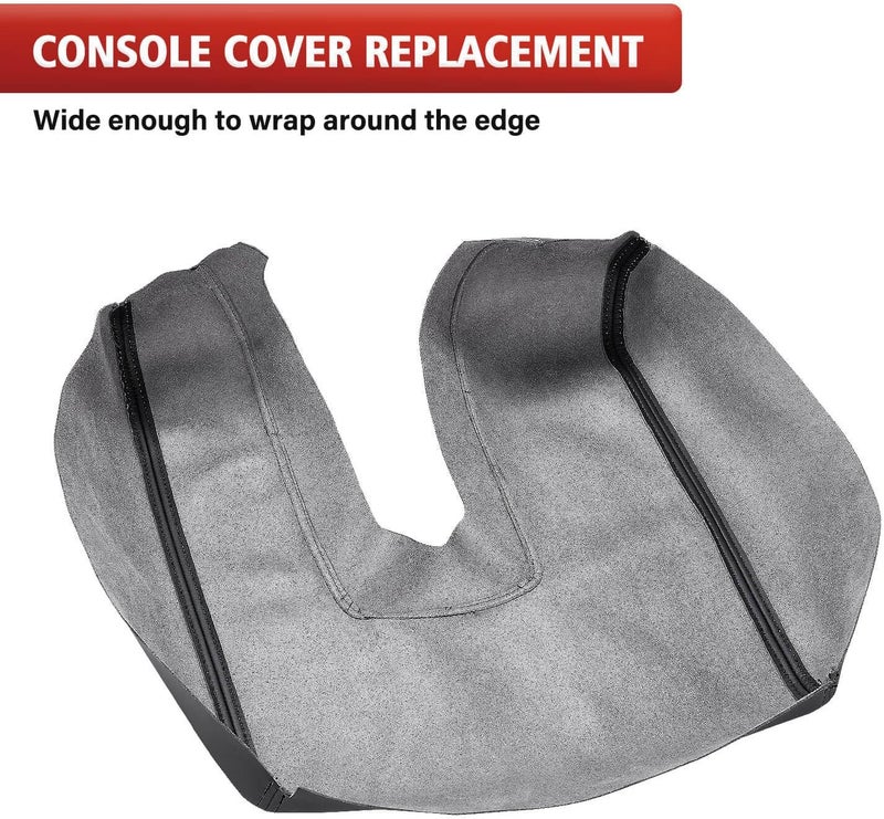 KBH Car Center Console Cover Replacement for Toyota Tundra 2014 2015 2016 2017 2018 2019 2020 2021, Vinyl Leather Armrest Uhpholstery, Anti-Scratch, Black (Leather Part Only) - Image 3