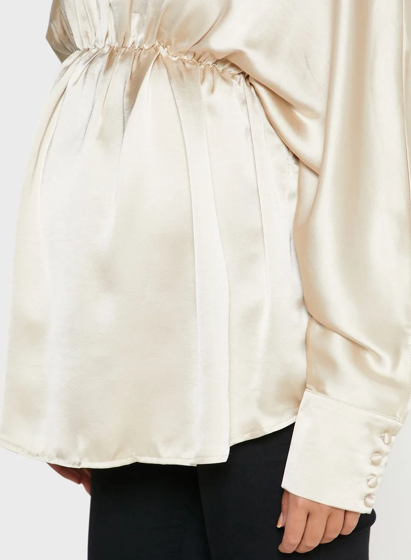 Missguided Maternity Kimono Sleeve Blouse