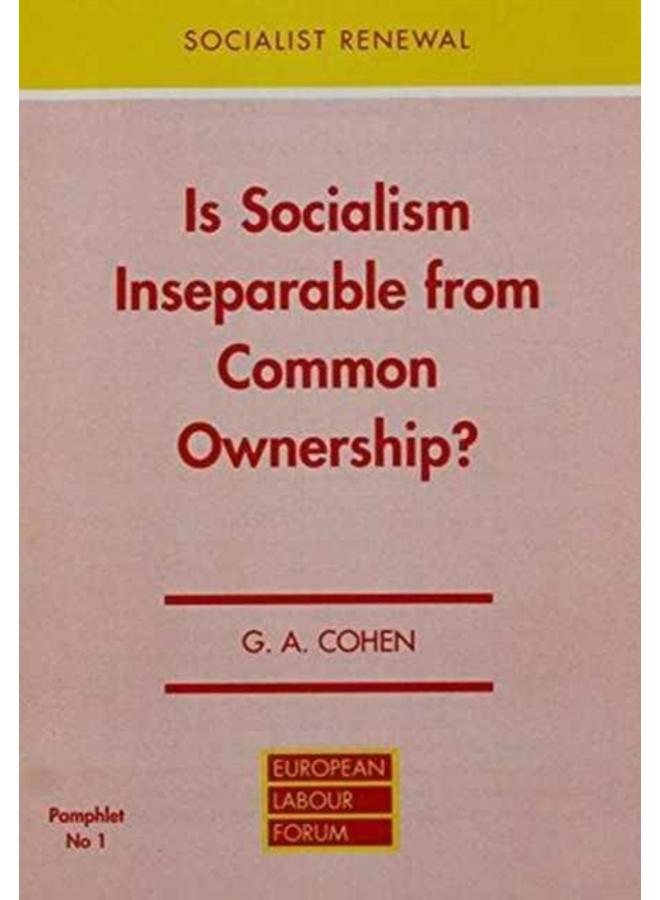 Is Socialism Inseparable from Common Ownership? : No.1.