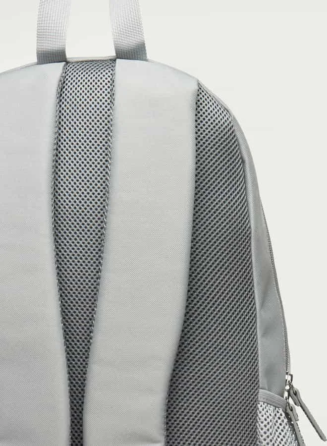 Kappa Kappa Logo Print Backpack with Adjustable Shoulder Straps