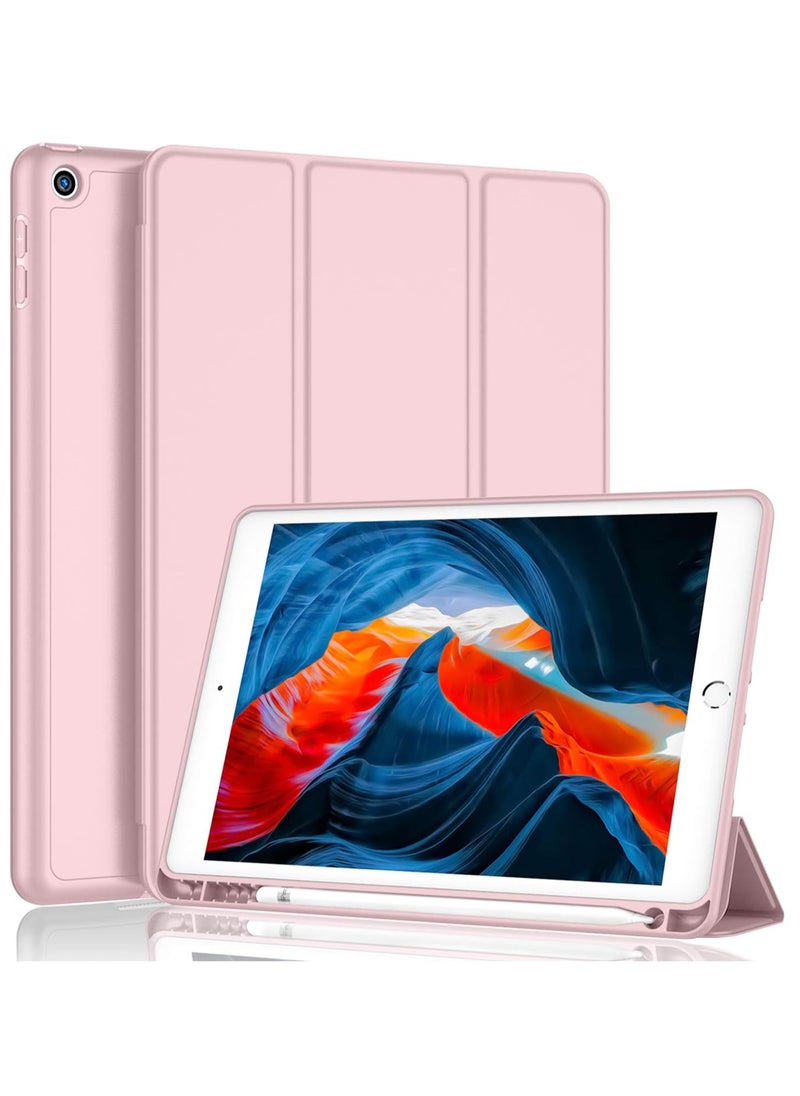 MIGOFAST - iPad 9th Generation Case 2021 iPad 8th Generation Case 2020 10.2 Inch with Pencil Holder iPad 7th Gen 2019 Case with Soft Baby Skin Silicone Back Auto Wake Sleep Cover - Image 1