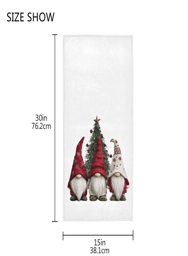 Vdsrup Christmas Gnomes Hand Towels Winter Trees Face Towel Soft Thin Guest Towel Portable Kitchen Tea Towels Dish Washcloths Bath Decorations Housewarming Gifts 16 X 30 in - Image 3