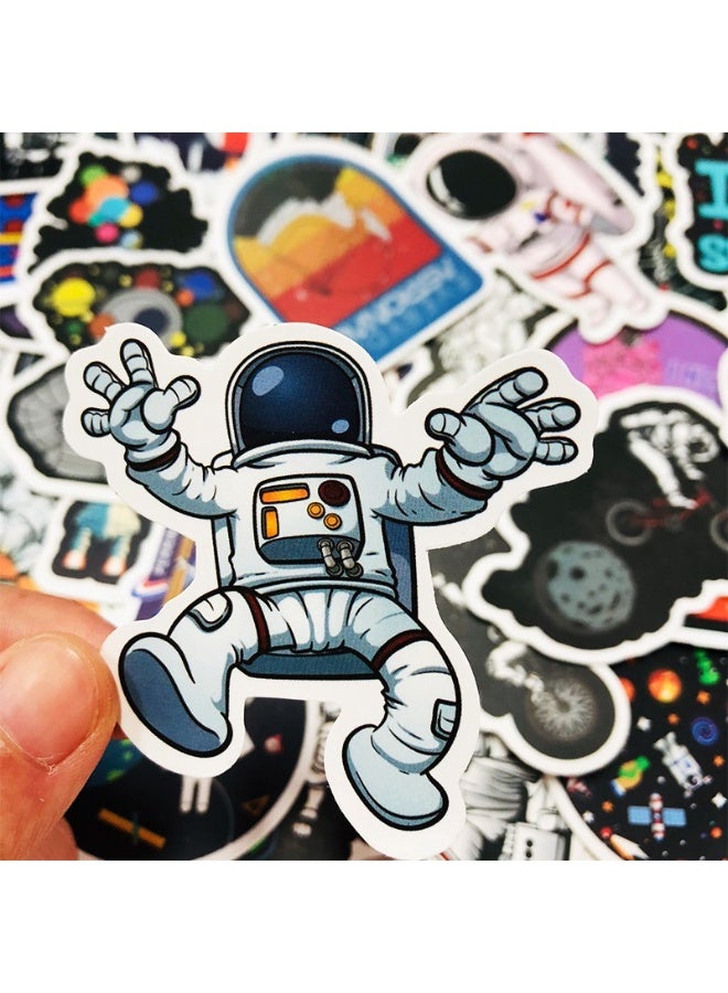 Kutis Cosmic Astronaut Vinyl Sticker Pack – Waterproof Outer Space Stickers for Laptops, Water Bottles, Skateboards, and Luggage – Decals for Teens, Adults, and Sci-Fi Lovers - Image 1