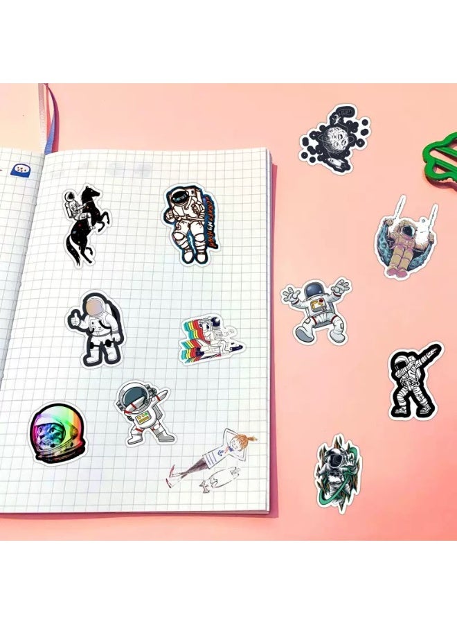 Kutis Cosmic Astronaut Vinyl Sticker Pack – Waterproof Outer Space Stickers for Laptops, Water Bottles, Skateboards, and Luggage – Decals for Teens, Adults, and Sci-Fi Lovers - Image 2