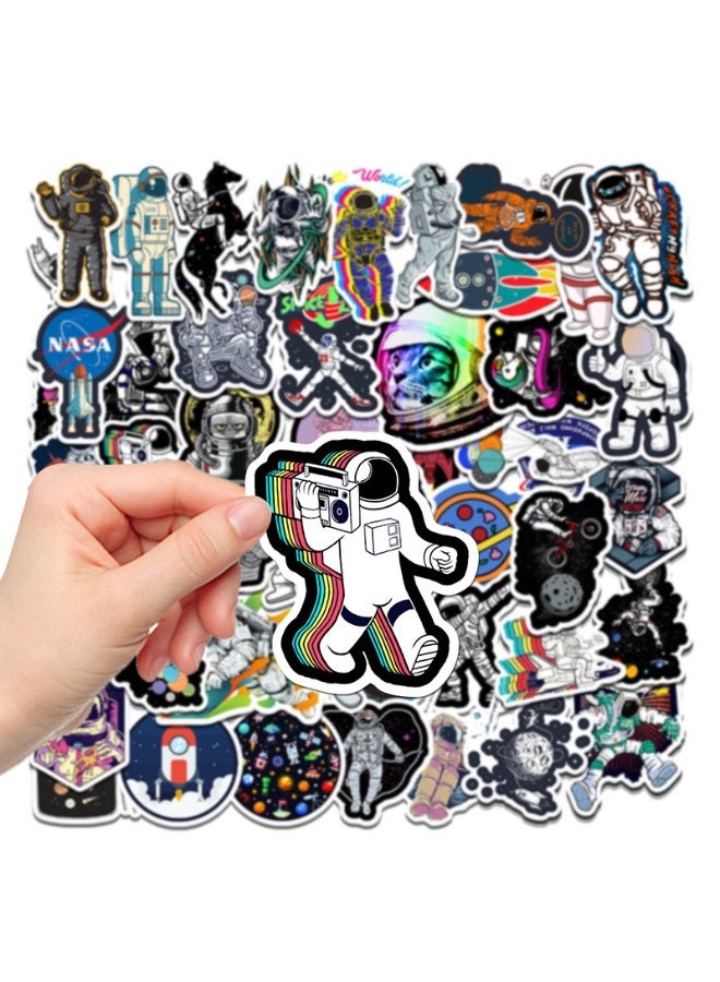 Kutis Cosmic Astronaut Vinyl Sticker Pack – Waterproof Outer Space Stickers for Laptops, Water Bottles, Skateboards, and Luggage – Decals for Teens, Adults, and Sci-Fi Lovers - Image 3