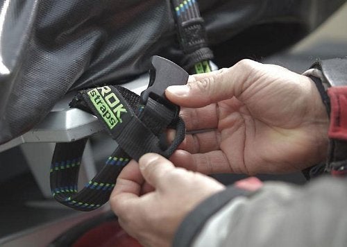 ROK Straps ROK-10031 Black/Orange 18" - 60" Motorcycle/ATV Adjustable Stretch Strap - Image 3