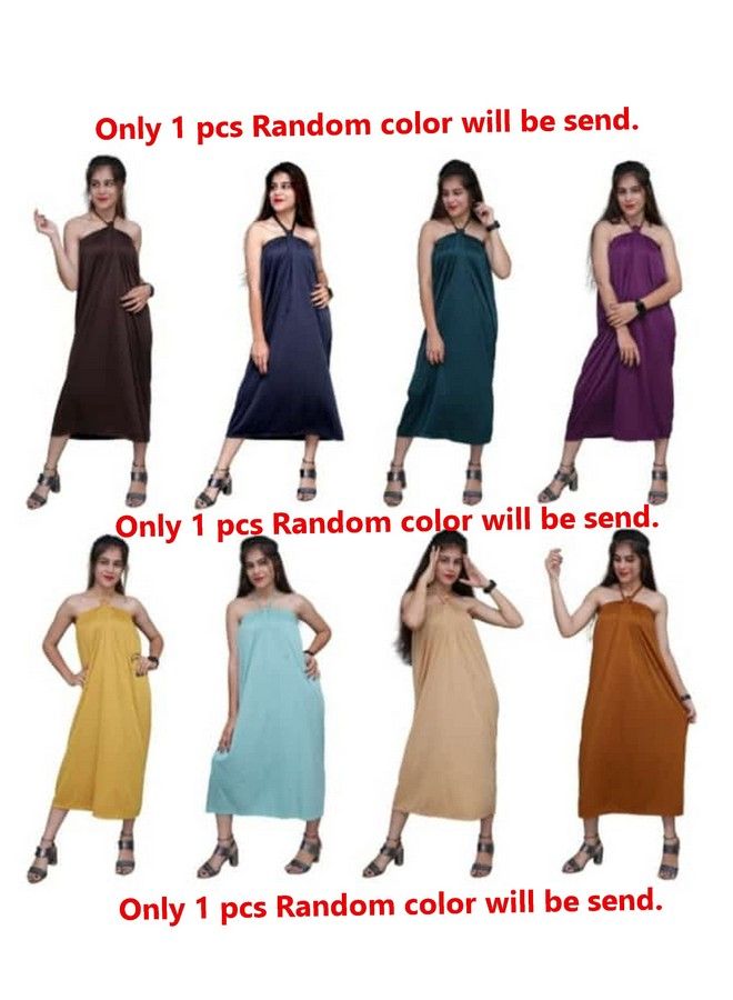 Bioway Femista Any Random Color Multipurpose Reusable Waxing Facial Spa Massage Makeup Gown For Beauty Parlor Salon Spa & Personal (Maternity Nightwear) Use Multicolour - Image 3