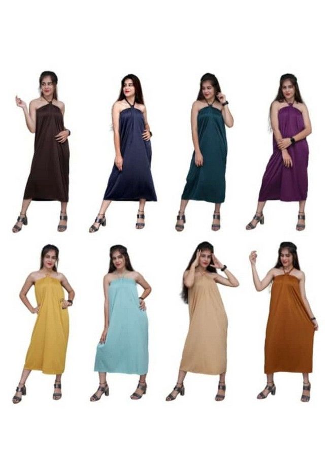 Bioway Femista Any Random Color Multipurpose Reusable Waxing Facial Spa Massage Makeup Gown For Beauty Parlor Salon Spa & Personal (Maternity Nightwear) Use Multicolour - Image 2