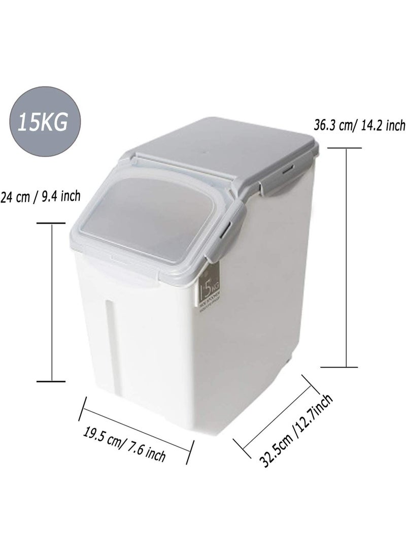 2-Piece Food Storage Box Set, White Plastic - Image 5