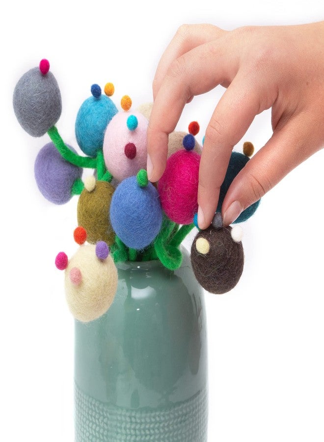 Glaciart One Wool Felt Balls Super Small (400 Pieces) 0.5 Centimeter - 0.2 Inch, Tiny Handmade Felted 40 Color (Red, Blue, Yellow, Black, Pastel and More) Bulk Small Puff for Felting and Jewelery - Image 4