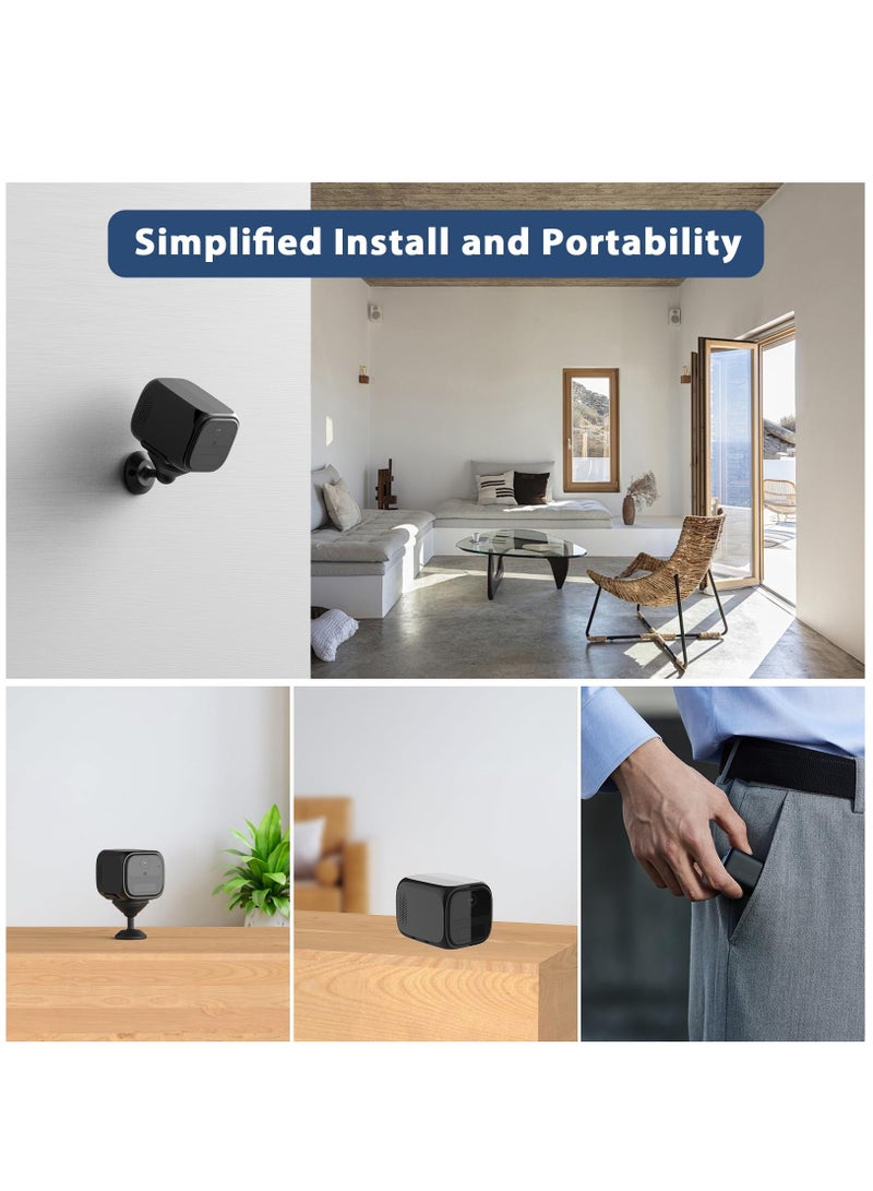 Excefore Mini Camera Wireless, Small Security Cameras Wireless Indoor, Cameras for Home Security, Nanny Camera WiFi,150° View,120 Days Standby Battery, Motion Alert, Night Vision,2K Live View,SD/Cloud  - Image 5
