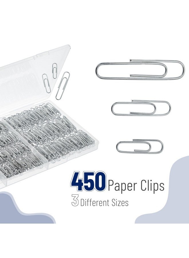 Mr. Pen - Paper Clips, 450 Pack, Silver, Paper Clips Assorted Sizes, Paperclips, Paper Clip, Large Paper Clips, Clips For Paperwork, Small Paper Clips, Big Paper Clips, Paper Clip Assortment, Clip - Image 2