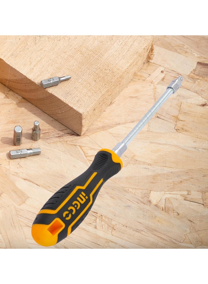 Ingco MALFAH ENTERPRISES 12 Pcs Flexible Shaft Screwdriver Set - AKSDFL1208 - Image 2