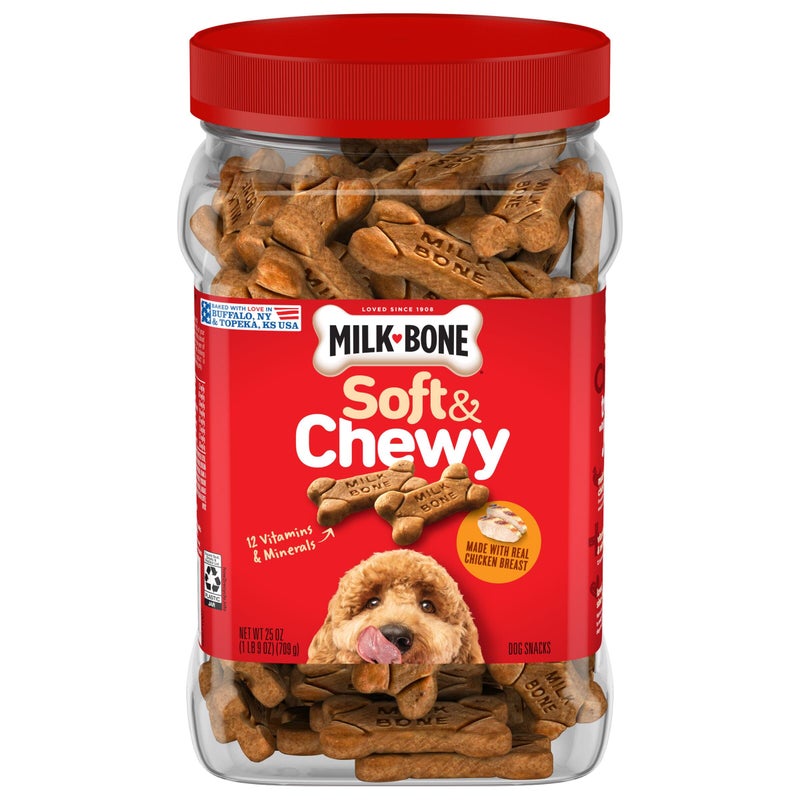 MILK-BONE MilkBone Soft Chewy Chicken Recipe Dog Treats 25 Ounces 1 Count
