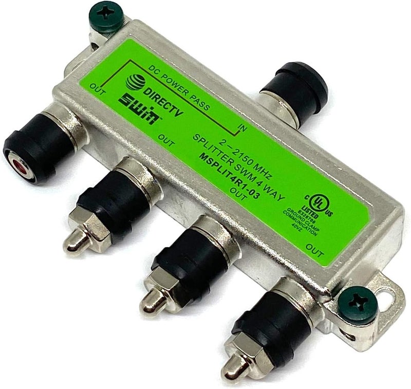 DIRECTV MSPLIT4R1-03 Approved WNC 4-Way Wide Band SWM Splitter - Image 2