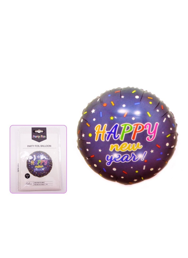 بارتي فن سنة جديدة سعيدة بالون احباط 1 قطعة / بطاقة - Image 2