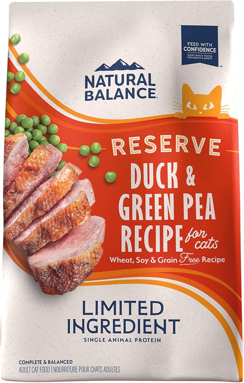 Natural Balance L.I.D. Limited Ingredient Diets Dry Cat Food - Duck & Green Pea Recipe for Cats - Image 1