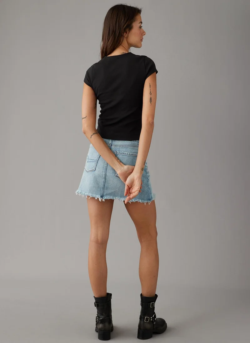 American Eagle Crew Neck Short Sleeve Top