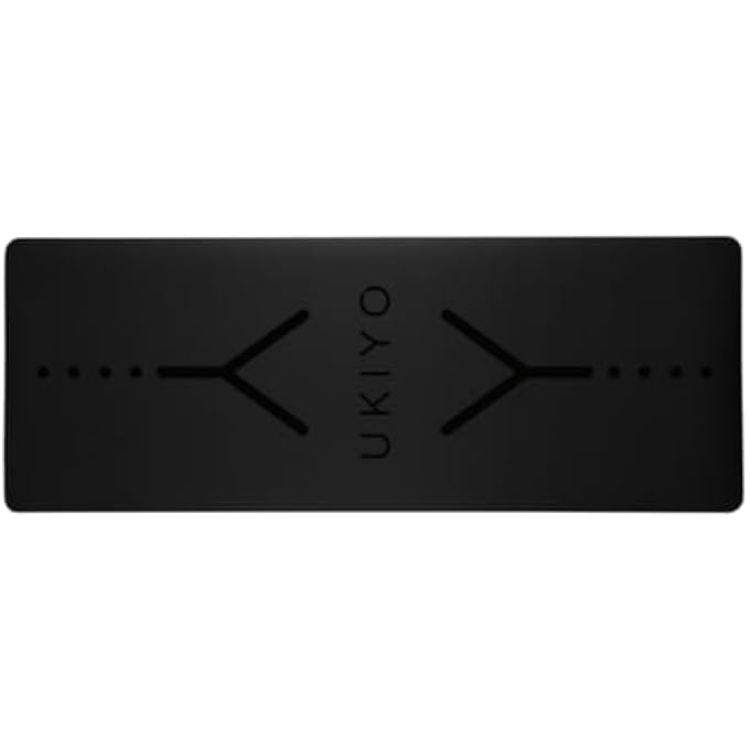 Ukiyo The Flow Natural Rubber Yoga Mat, 5 Mm Thickness, Black - Image 2