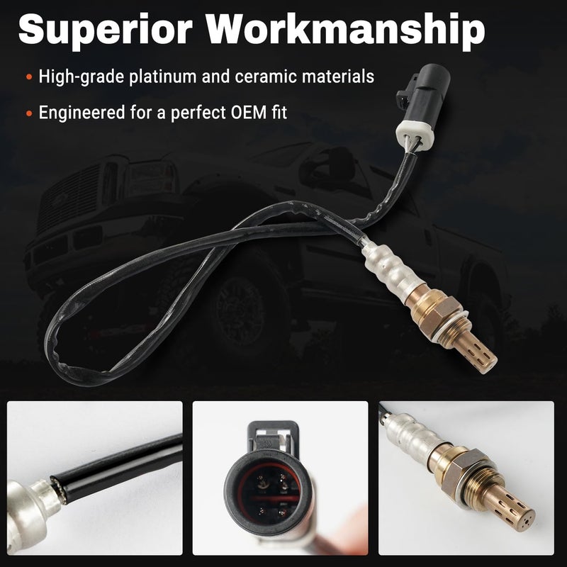 BELKEBIR 4PCS 15717 Oxygen Sensor Upstream Downstream O2 Sensor Compatible with Ford F150 F250 F350 Ranger Escape Explorer Mustang Foucs Expedition Mazda Lincoln Jaguar Mercury Aston Martin Replace 15716 15718 - Image 4