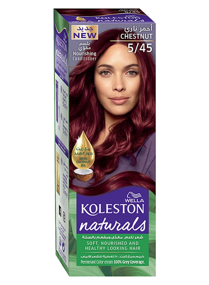 WELLA Koleston Naturals Hair Color 5/45 Chestnut 50ml+50ml+10ml - Image 1