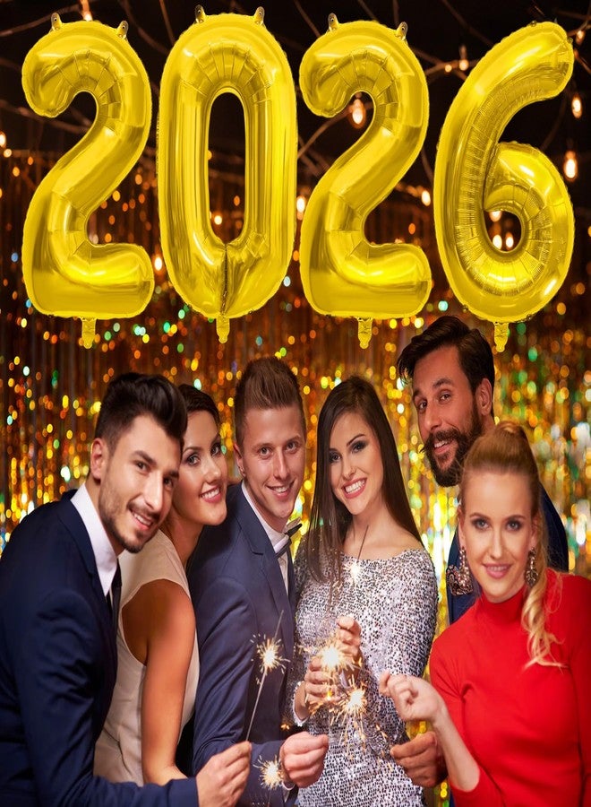 Nelisylux 2026 Balloons 2026 Graduation Decorations - 40" Large 2026 Gold Foil Number Balloon Graduation Party Decor Graduation Balloons Class of 2026 Birthday Anniversary Graduation Party Favors Supplies - Image 2