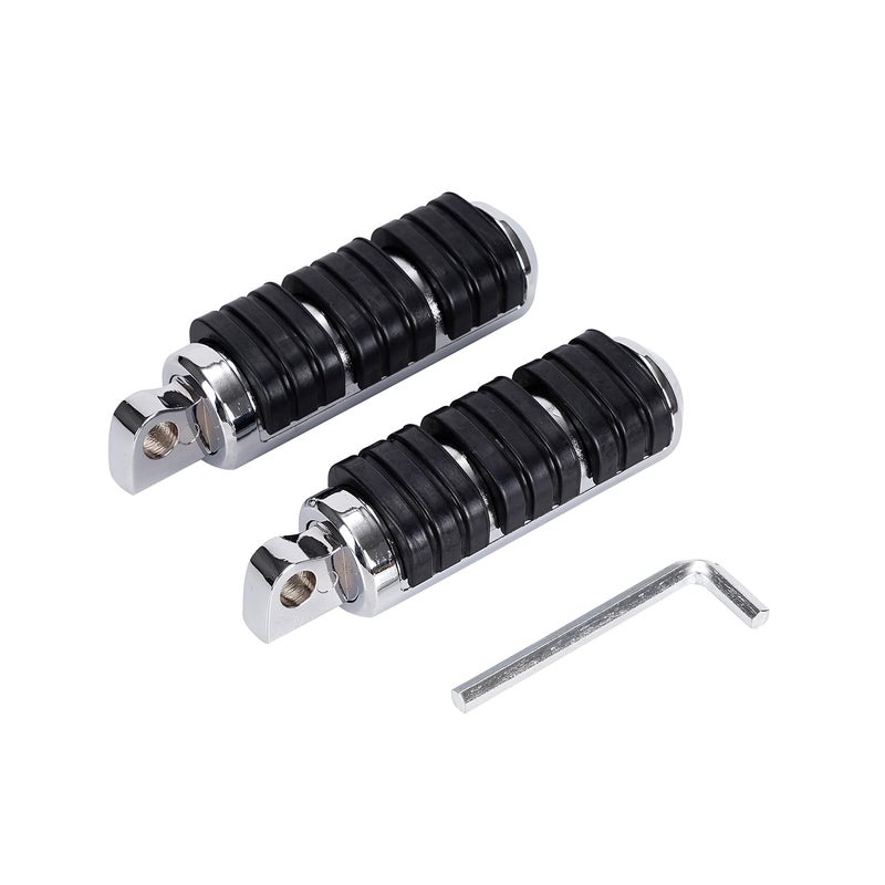 10mm Motorcycle Footpegs Passenger Foot Pegs Highway Pegs Fit Harley Sportster Softail Dyna Touring