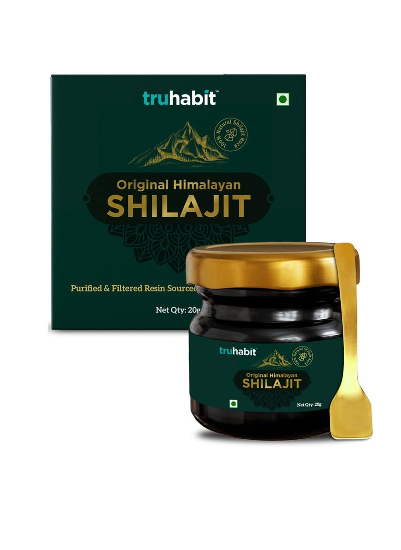 TruHabit Original Himalayan Shilajit Resin Organic Fulvic Acid Supplement(20g/ 0.7oz), Natural Shilajit Pure Himalayan Organic, Tested for Purity & Potency, (20 gm)  - Image 1