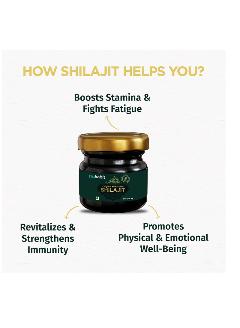 TruHabit Original Himalayan Shilajit Resin Organic Fulvic Acid Supplement(20g/ 0.7oz), Natural Shilajit Pure Himalayan Organic, Tested for Purity & Potency, (20 gm)  - Image 5