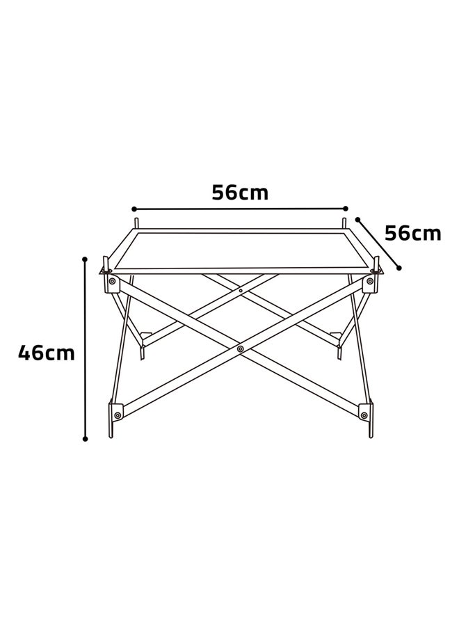 السنيدي شبك توليع فحم ستانلس ستيل مرن، فضي، مقاس 56*56*46 سم - Image 5