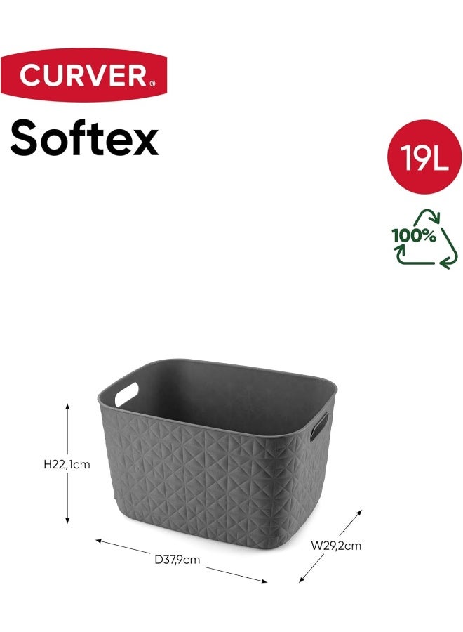 Curver CV SOFTEX BASKET LG 19L GREY - Image 5