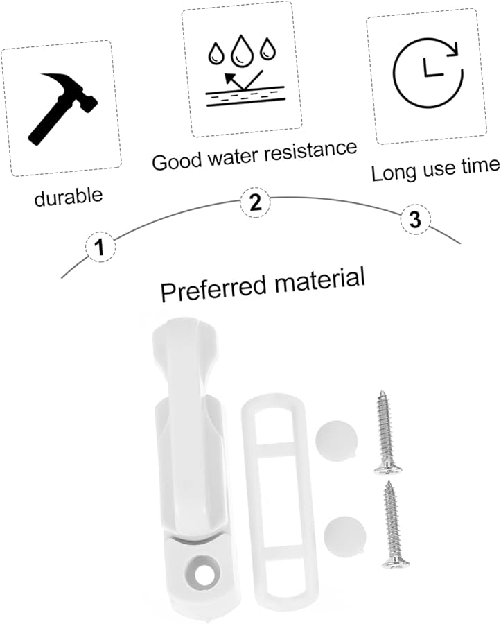 Tehaux 8 Pack T Type Window Locks For Sliding Doors Enhanced Home Security Easy Install - Image 3