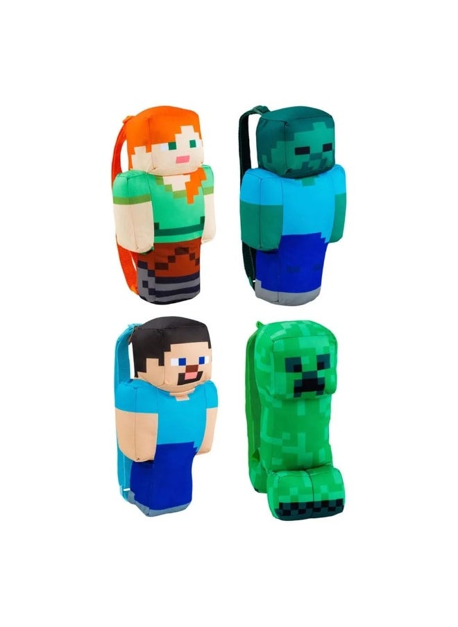 MINECRAFT Minecraft Plush Backpack (30 cm, Assorted)  - Image 1