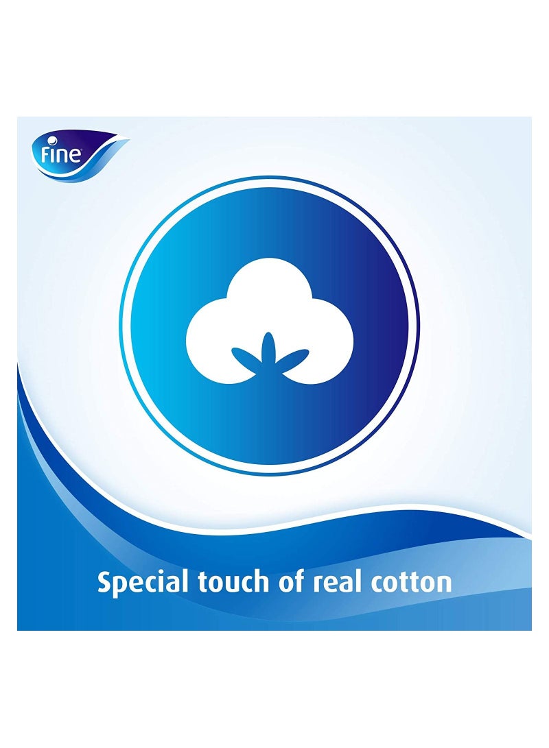 فاين مناديل فاين كلاسيك للوجه ، مناديل بيضاء 150 × طبقتين ، عبوة من 10 - Image 4