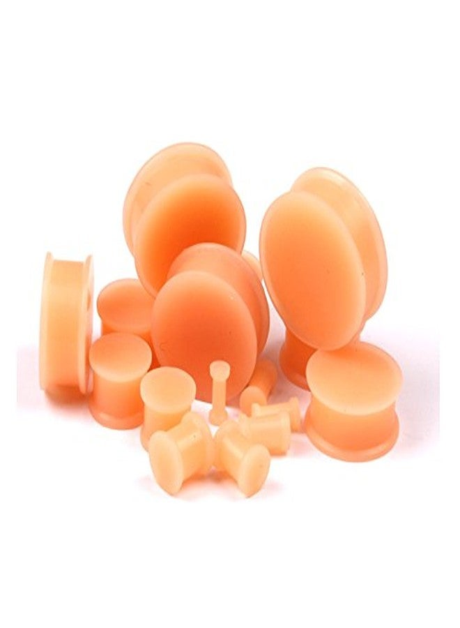 HQLA Pair of Flesh Skin Colored Plugs Hiding Hide Hider Retainer Silicone Ear Gauges Body Piercing Jewelry (00g(10mm)) - Image 3