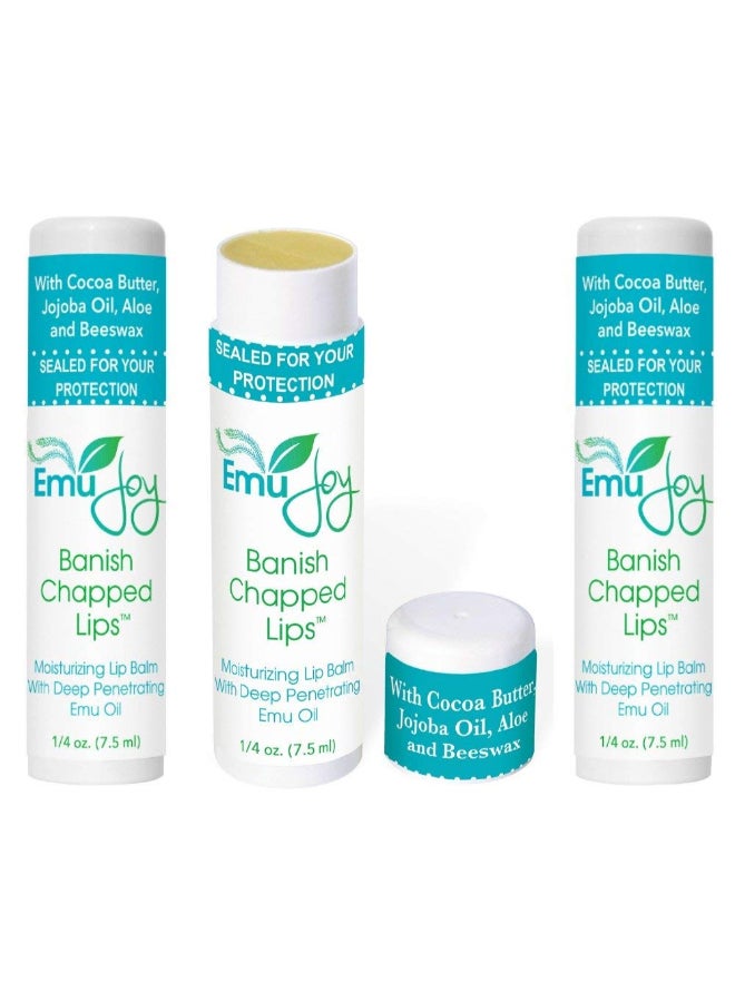Emu Joy Natural and Organic Emu Oil Lip Balm Hydrating PocketSize Unflavored Unscented Lip Balm with Emu Oil Best for Severely Chapped Lips - Image 3