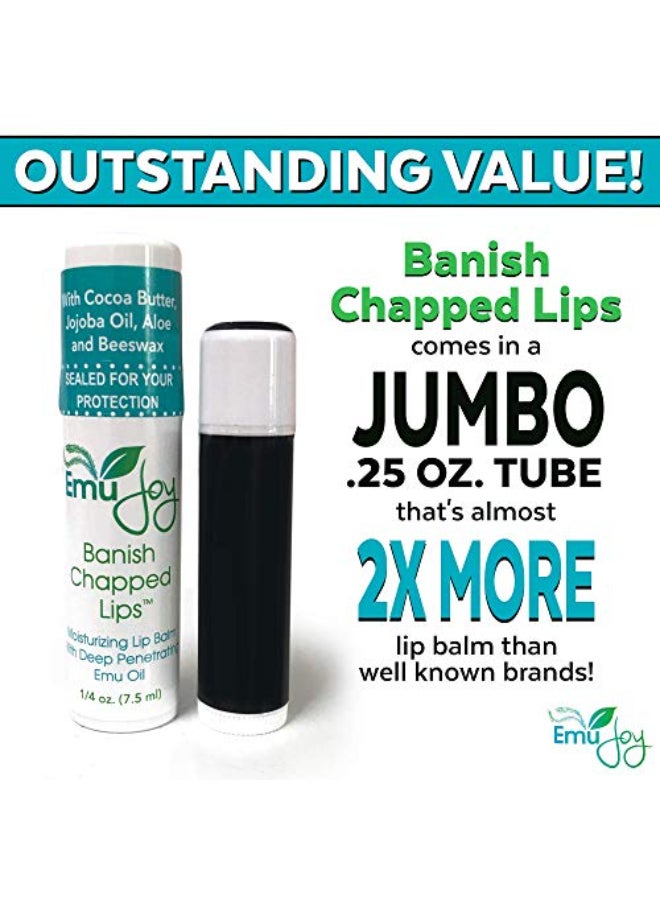 Emu Joy Natural and Organic Emu Oil Lip Balm Hydrating PocketSize Unflavored Unscented Lip Balm with Emu Oil Best for Severely Chapped Lips - Image 4