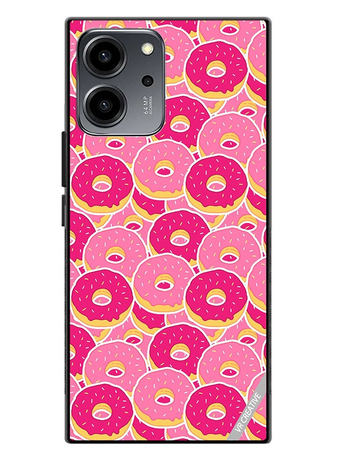 VR CREATIVE Protective Case Cover For Honor 80 SE Pink Donuts Design Multicolour - Image 1