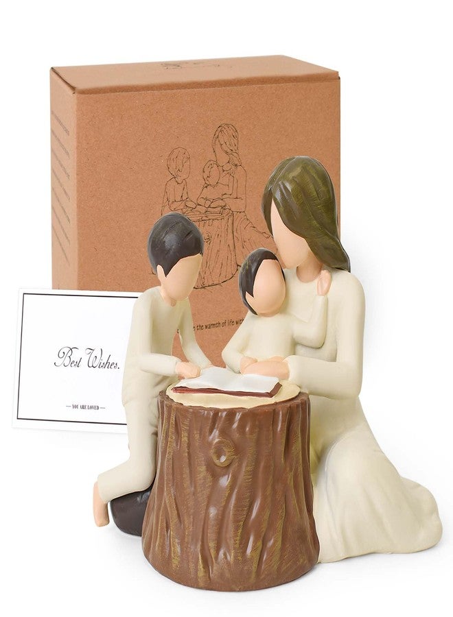 Lnrkai Mother and Son Figurines, Son Gifts from Mom, Boy Mom Gifts for Mother’s Day Anniversary Birthday Christmas, Sculpted Hand-Painted Precious Motherhood Moments - Image 1